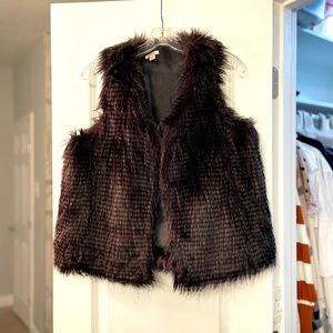 Xhiliration Faux Fur Vest